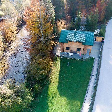 Ferienwohnungen Blockhaus - Zwergenhaeusl กรุนเอา อิม อาล์มทาล ภายนอก รูปภาพ