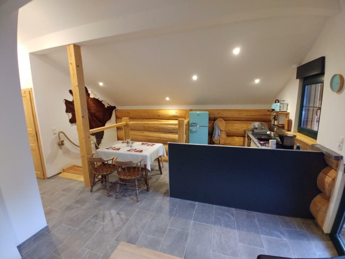 Ferienwohnungen Blockhaus - Zwergenhaeusl กรุนเอา อิม อาล์มทาล ภายนอก รูปภาพ